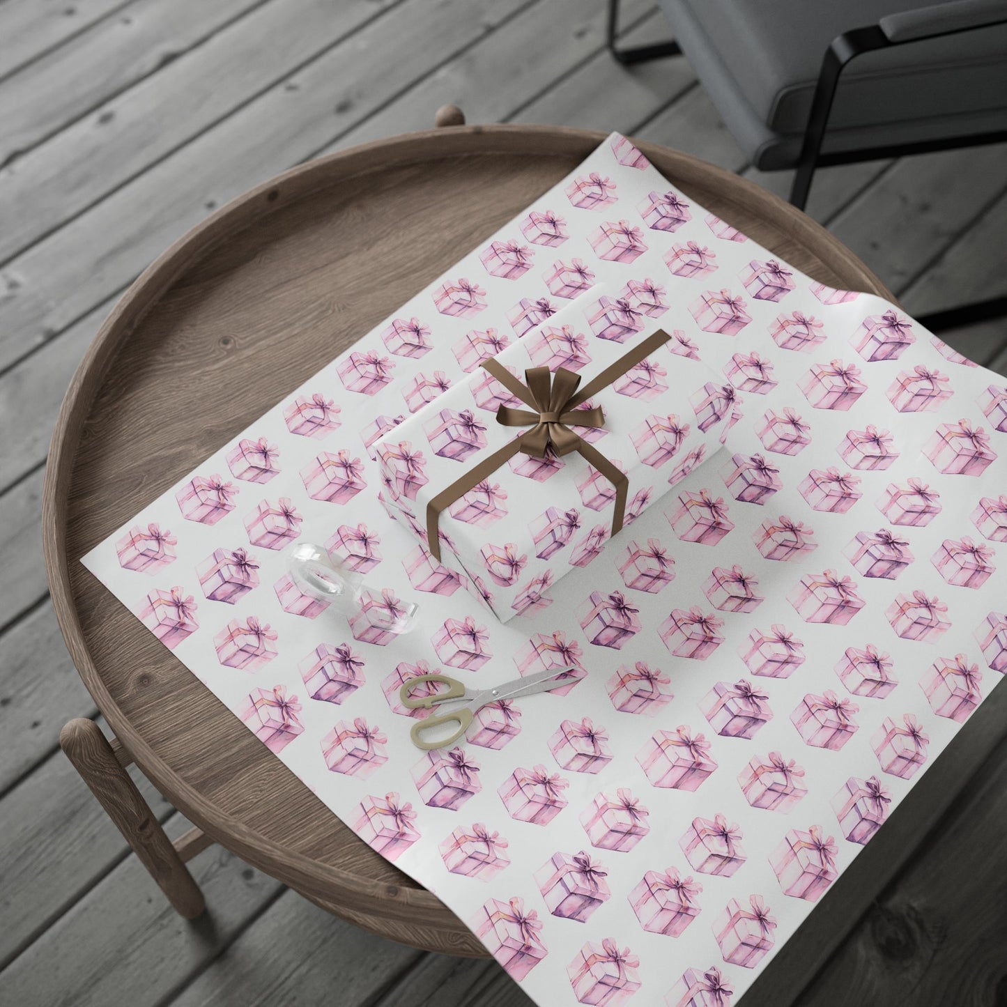 Gift Box Wrapping Paper