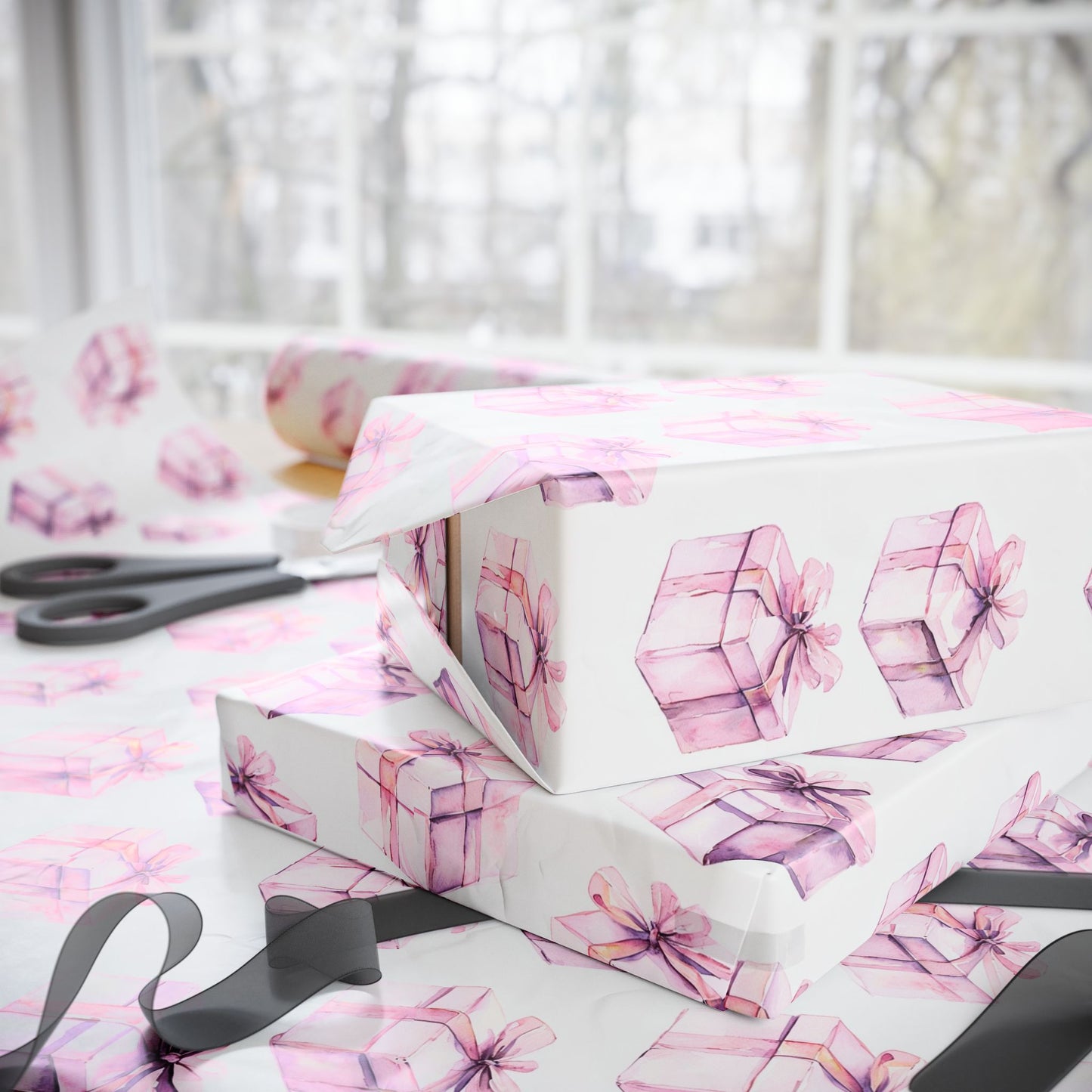 Gift Box Wrapping Paper